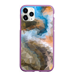 Чехол iPhone 11 Pro матовый Spirit pattern, цвет: 3D-фиолетовый