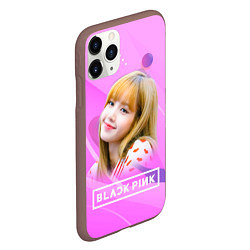 Чехол iPhone 11 Pro матовый Blackpink Lisa pink, цвет: 3D-коричневый — фото 2