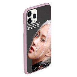 Чехол iPhone 11 Pro матовый Blackpink Rose gray, цвет: 3D-розовый — фото 2