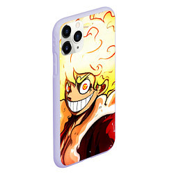 Чехол iPhone 11 Pro матовый Луффи 5 гир бог Ника - One Piece, цвет: 3D-светло-сиреневый — фото 2