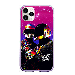 Чехол iPhone 11 Pro матовый Daft Punk Discovery, цвет: 3D-светло-сиреневый