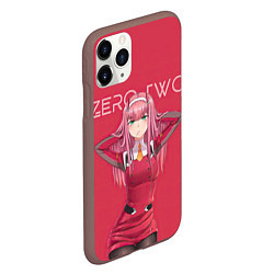 Чехол iPhone 11 Pro матовый 0 2 - Darling in the FranXX, цвет: 3D-коричневый — фото 2