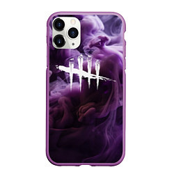 Чехол iPhone 11 Pro матовый Dead By Daylight Logo Smoke, цвет: 3D-фиолетовый