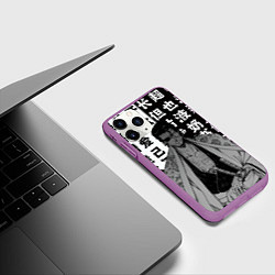 Чехол iPhone 11 Pro матовый Самурай Сюнсуй Кераку - Блич, цвет: 3D-фиолетовый — фото 2