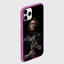 Чехол iPhone 11 Pro матовый Neverlove рокер, цвет: 3D-фиолетовый — фото 2