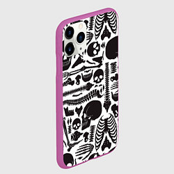 Чехол iPhone 11 Pro матовый Human osteology, цвет: 3D-фиолетовый — фото 2