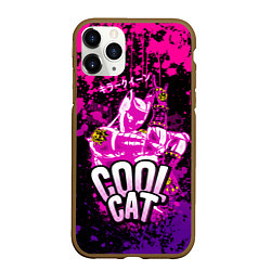 Чехол iPhone 11 Pro матовый Jo Jo - Королева убийца cool cat, цвет: 3D-коричневый