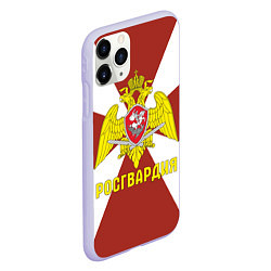Чехол iPhone 11 Pro матовый Росгвардия - герб, цвет: 3D-светло-сиреневый — фото 2