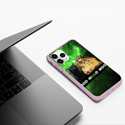 Чехол iPhone 11 Pro матовый Mood - коты из ТикТок, цвет: 3D-розовый — фото 2