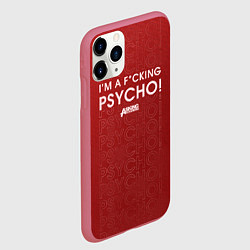 Чехол iPhone 11 Pro матовый Asking Alexandria Psycho, цвет: 3D-малиновый — фото 2