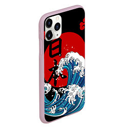 Чехол iPhone 11 Pro матовый Japan sea, цвет: 3D-розовый — фото 2