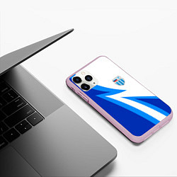 Чехол iPhone 11 Pro матовый Волгоградский ротор - клуб, цвет: 3D-розовый — фото 2