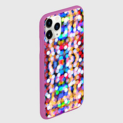 Чехол iPhone 11 Pro матовый Pixel, цвет: 3D-фиолетовый — фото 2