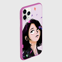 Чехол iPhone 11 Pro матовый IU Art, цвет: 3D-фиолетовый — фото 2