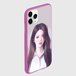 Чехол iPhone 11 Pro матовый АйЮ в цыетах - IU, цвет: 3D-фиолетовый — фото 2