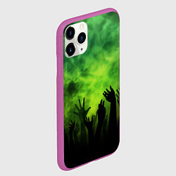Чехол iPhone 11 Pro матовый Зомби вечеринка, цвет: 3D-фиолетовый — фото 2