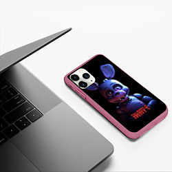 Чехол iPhone 11 Pro матовый Злой Бонни, цвет: 3D-малиновый — фото 2