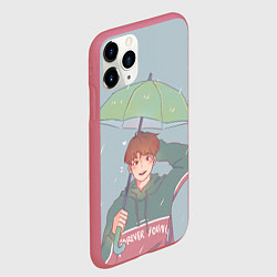 Чехол iPhone 11 Pro матовый Рокки арт, цвет: 3D-малиновый — фото 2
