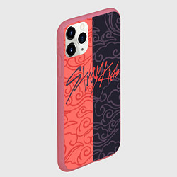 Чехол iPhone 11 Pro матовый Strey Kids x Anime, цвет: 3D-малиновый — фото 2