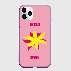 Чехол iPhone 11 Pro матовый Ибица - Испания, цвет: 3D-фиолетовый