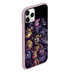 Чехол iPhone 11 Pro матовый Five Nights at Freddys art, цвет: 3D-розовый — фото 2