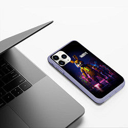 Чехол iPhone 11 Pro матовый Five Nights at Freddys horror, цвет: 3D-светло-сиреневый — фото 2