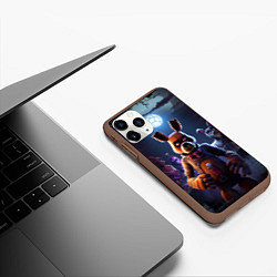 Чехол iPhone 11 Pro матовый Five Nights at Freddy, цвет: 3D-коричневый — фото 2