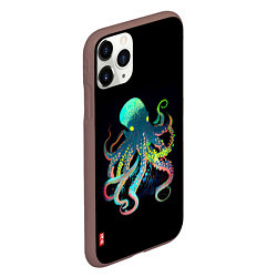 Чехол iPhone 11 Pro матовый Глубоководное Чудо, цвет: 3D-коричневый — фото 2