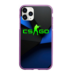 Чехол iPhone 11 Pro матовый CS GO standart abstract, цвет: 3D-фиолетовый
