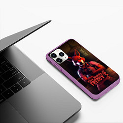 Чехол iPhone 11 Pro матовый Five Nights at Freddys Mangle, цвет: 3D-фиолетовый — фото 2