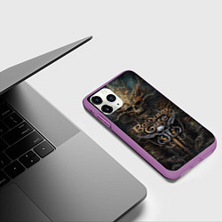 Чехол iPhone 11 Pro матовый Baldurs Gate 3, цвет: 3D-фиолетовый — фото 2