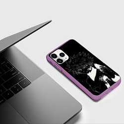 Чехол iPhone 11 Pro матовый Киллуа Золдик - Хантер, цвет: 3D-фиолетовый — фото 2