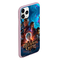 Чехол iPhone 11 Pro матовый Baldurs Gate 3 персонажи, цвет: 3D-розовый — фото 2