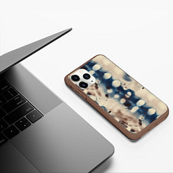 Чехол iPhone 11 Pro матовый Тай дай паттерн, цвет: 3D-коричневый — фото 2