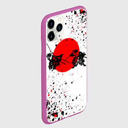 Чехол iPhone 11 Pro матовый Два самурая, цвет: 3D-фиолетовый — фото 2