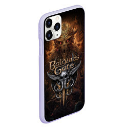 Чехол iPhone 11 Pro матовый Baldurs Gate 3 demon, цвет: 3D-светло-сиреневый — фото 2