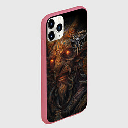 Чехол iPhone 11 Pro матовый Baldurs Gate 3 logo demon, цвет: 3D-малиновый — фото 2