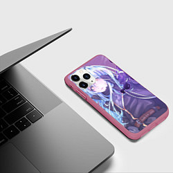 Чехол iPhone 11 Pro матовый О моём перерождении в слизь Римуру, цвет: 3D-малиновый — фото 2