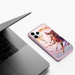 Чехол iPhone 11 Pro матовый Коносуба Мэгумин, цвет: 3D-розовый — фото 2