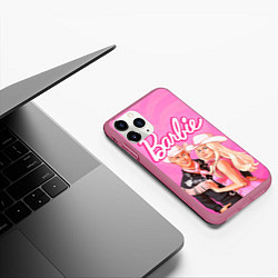 Чехол iPhone 11 Pro матовый Барби и Кен Фильм, цвет: 3D-малиновый — фото 2