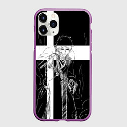 Чехол iPhone 11 Pro матовый Ичиго и занпакто - Блич, цвет: 3D-фиолетовый