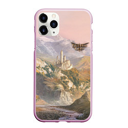 Чехол iPhone 11 Pro матовый Baldurs Gate 3 Castle, цвет: 3D-розовый