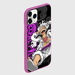 Чехол iPhone 11 Pro матовый One piece - Gear 5- purple, цвет: 3D-фиолетовый — фото 2