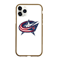 Чехол iPhone 11 Pro матовый Columbus blue jackets - Sergey Bobrovsky, цвет: 3D-коричневый