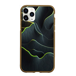 Чехол iPhone 11 Pro матовый Рельефная текстура, цвет: 3D-коричневый