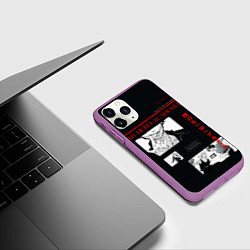 Чехол iPhone 11 Pro матовый Экспозиция - Моя геройская академия, цвет: 3D-фиолетовый — фото 2