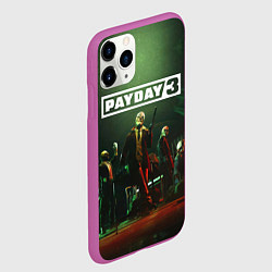 Чехол iPhone 11 Pro матовый Грабители Payday 3, цвет: 3D-фиолетовый — фото 2