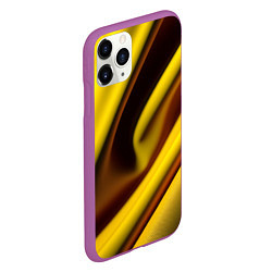 Чехол iPhone 11 Pro матовый Желтая футболка, цвет: 3D-фиолетовый — фото 2