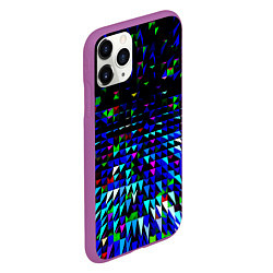 Чехол iPhone 11 Pro матовый Пирамиды, цвет: 3D-фиолетовый — фото 2