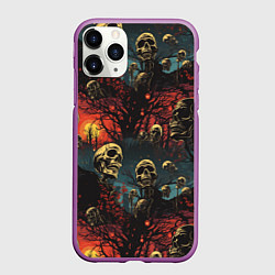 Чехол iPhone 11 Pro матовый Нечистый дух, цвет: 3D-фиолетовый